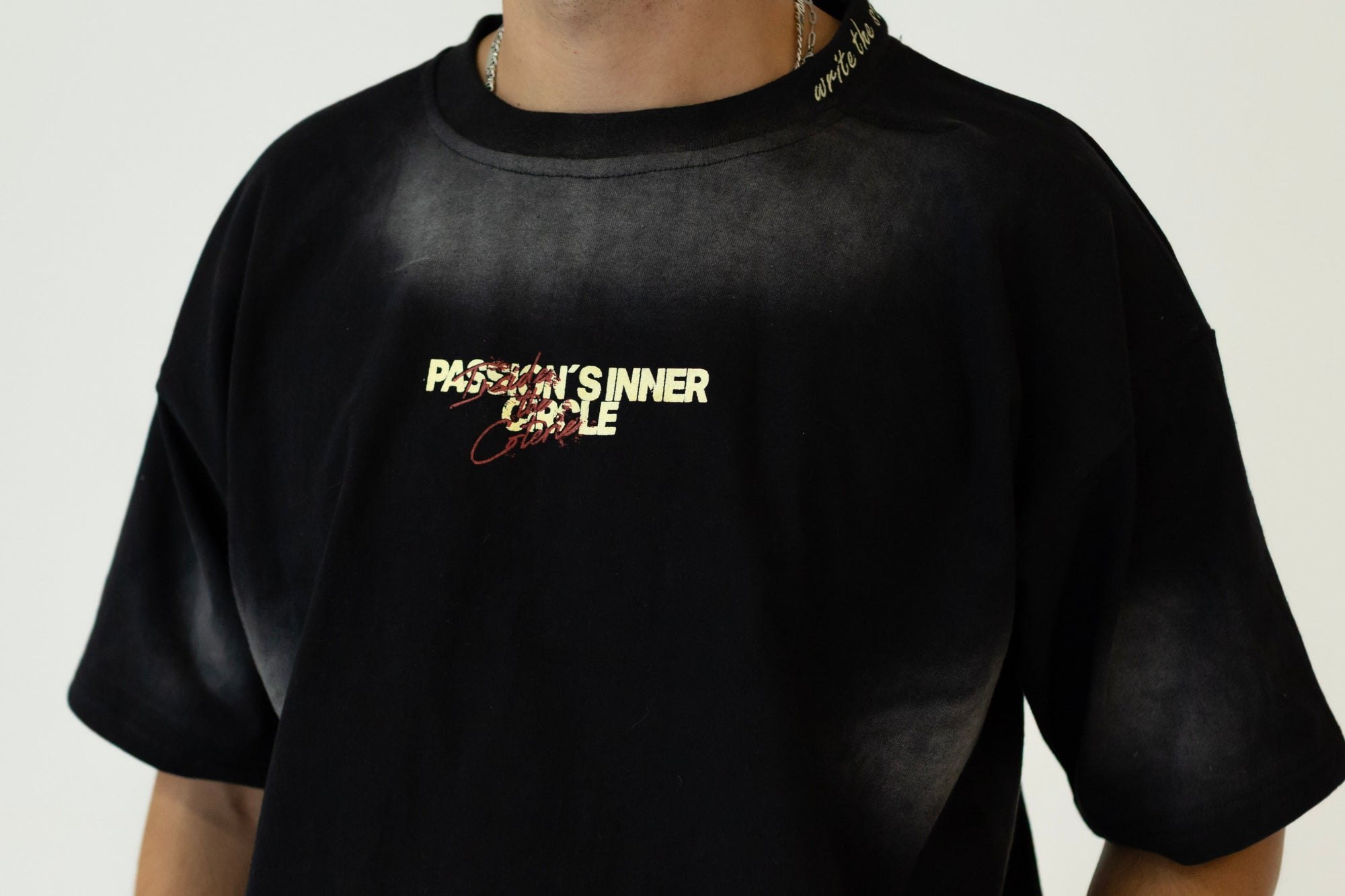 PASSION´S INNER CIRCLE T-SHIRT - WASHED BLACK