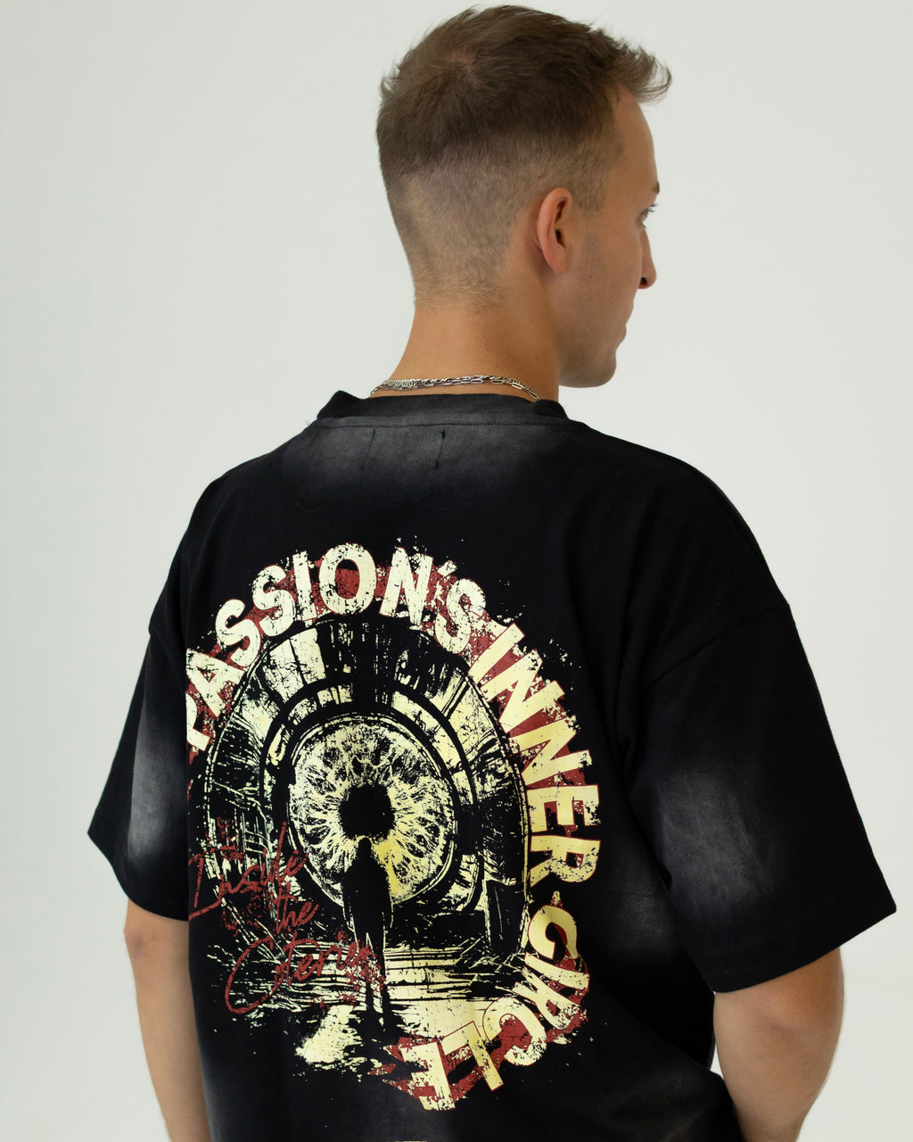 PASSION´S INNER CIRCLE T-SHIRT - WASHED BLACK