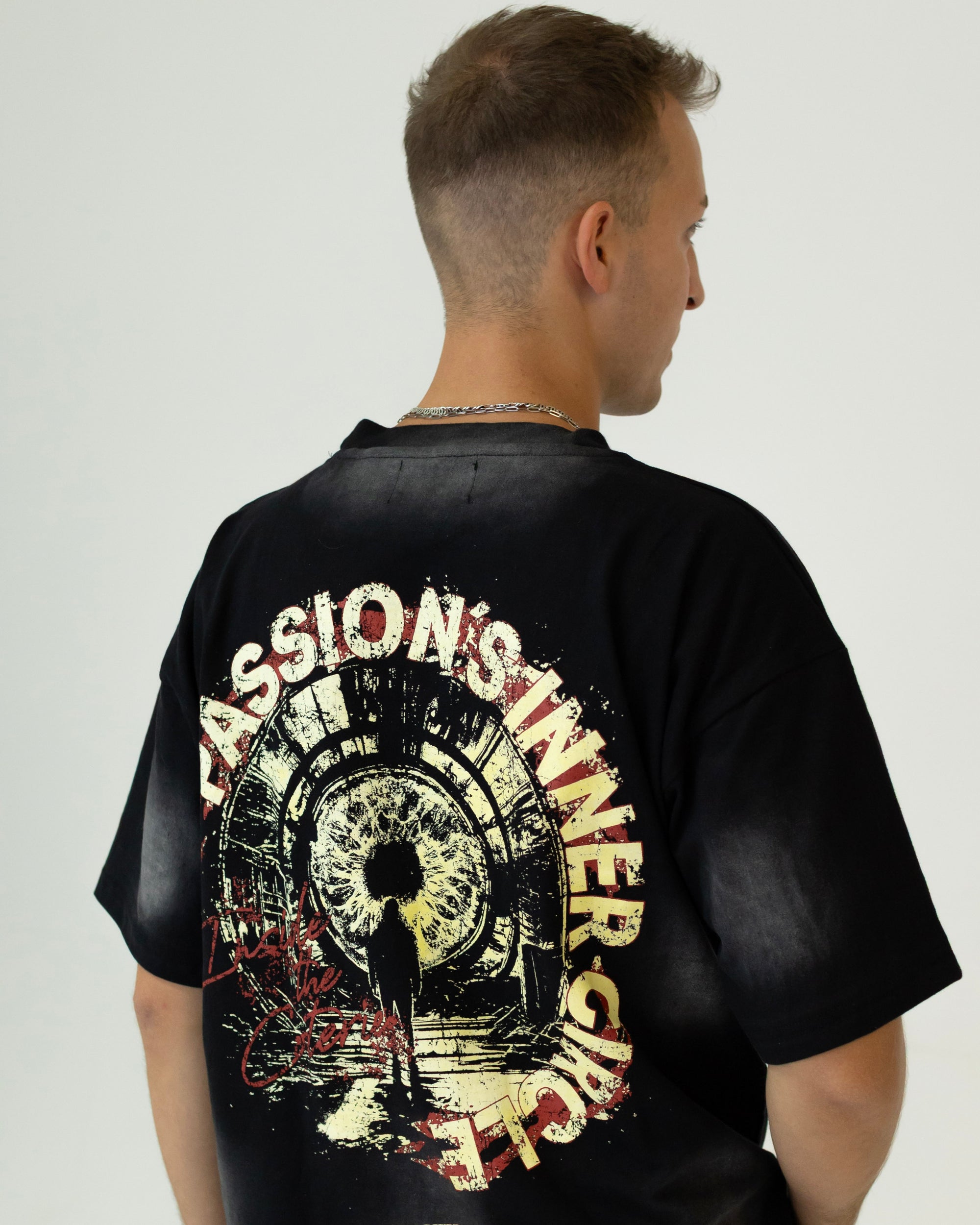 PASSION´S INNER CIRCLE T-SHIRT - WASHED BLACK