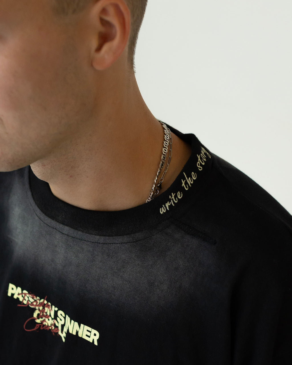 PASSION´S INNER CIRCLE T-SHIRT - WASHED BLACK