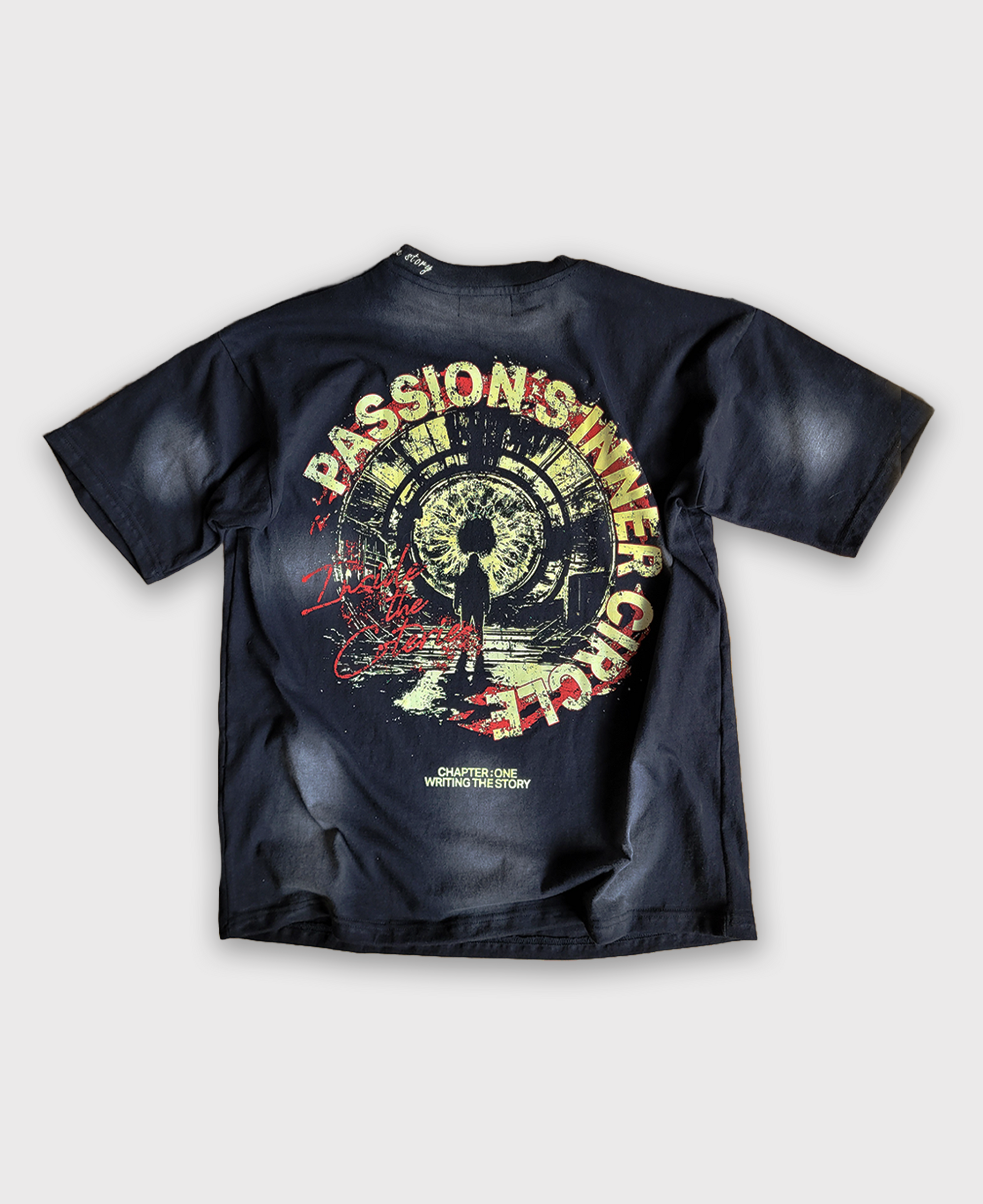PASSION´S INNER CIRCLE T-SHIRT - WASHED BLACK