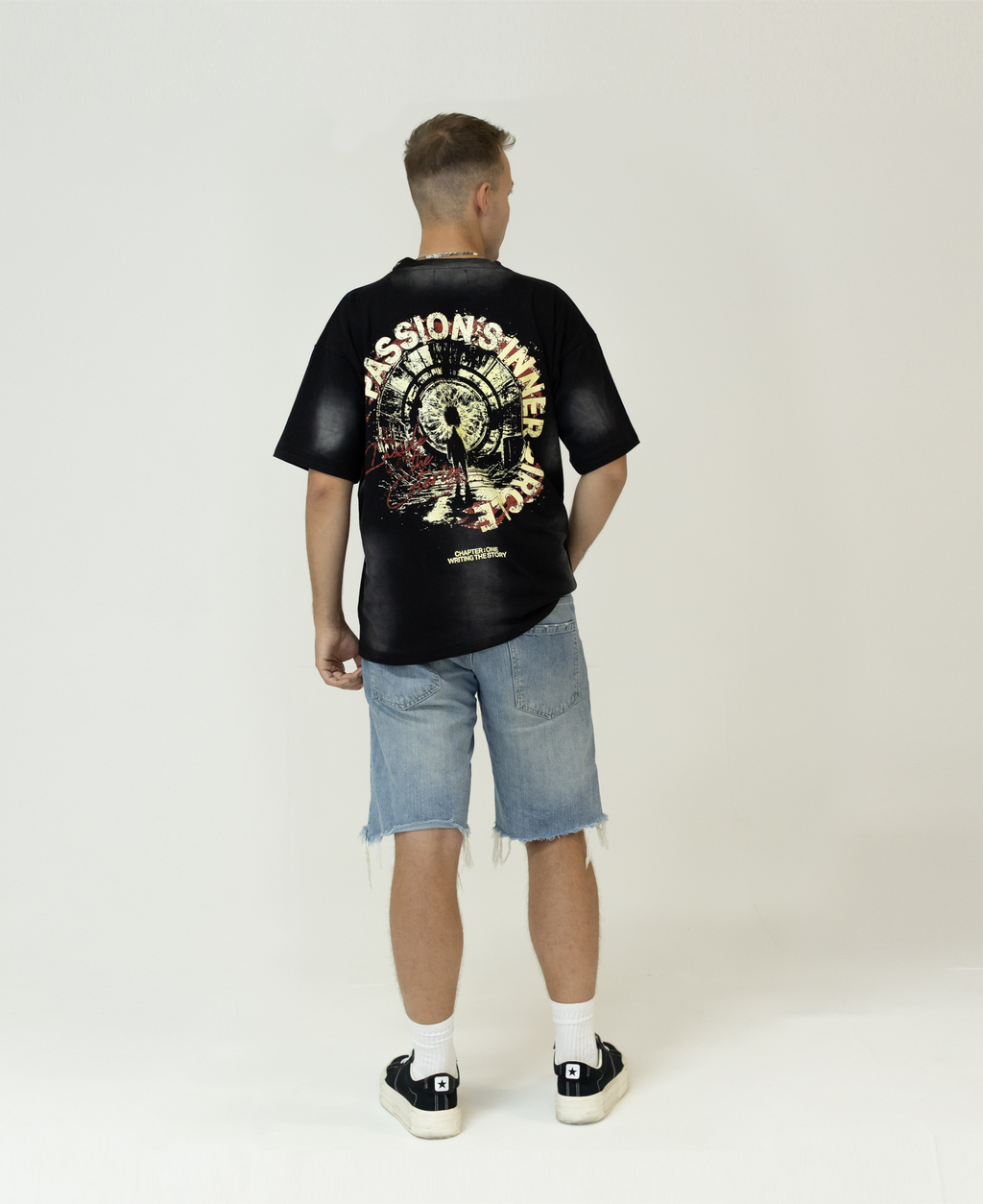 PASSION´S INNER CIRCLE T-SHIRT - WASHED BLACK