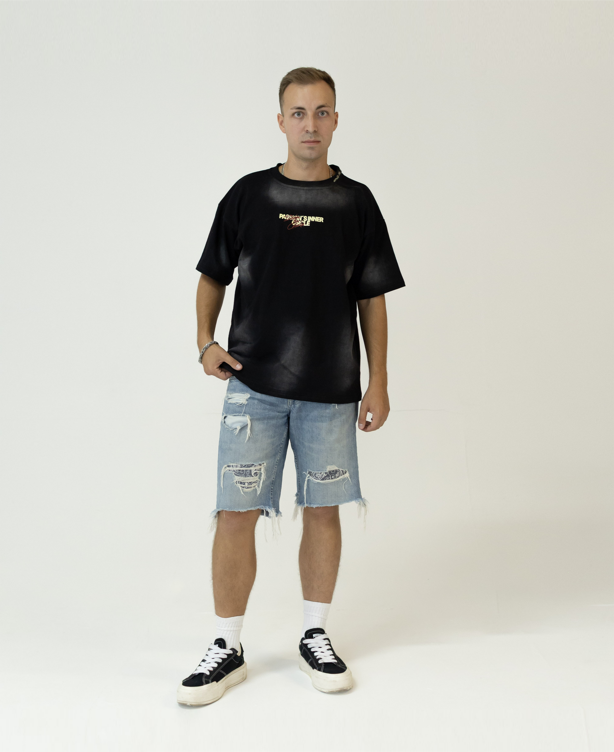 PASSION´S INNER CIRCLE T-SHIRT - WASHED BLACK